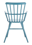 Safavieh Clifton Arm Chair in Navy PAT3001C-SET2 889048737150