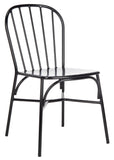 Safavieh Everleigh Side Chair in Black PAT3002B-SET2 889048737198