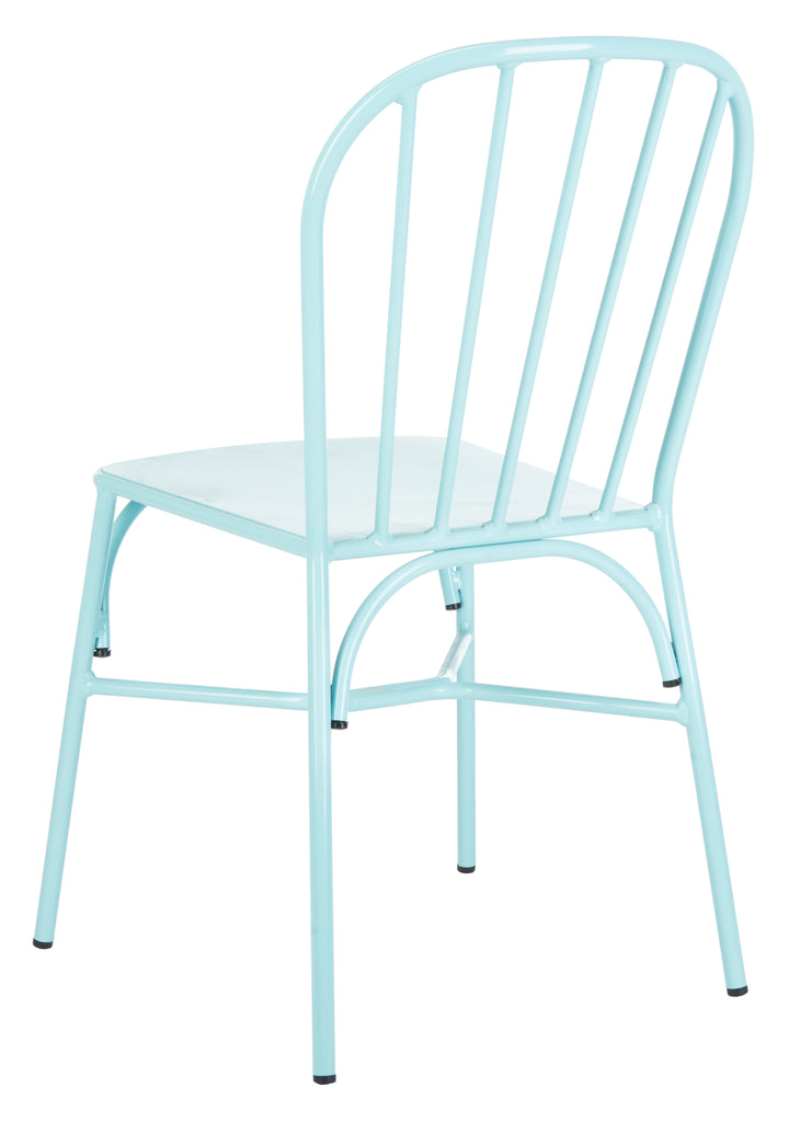 Safavieh Everleigh Side Chair in Blue PAT3002D-SET2 889048737211