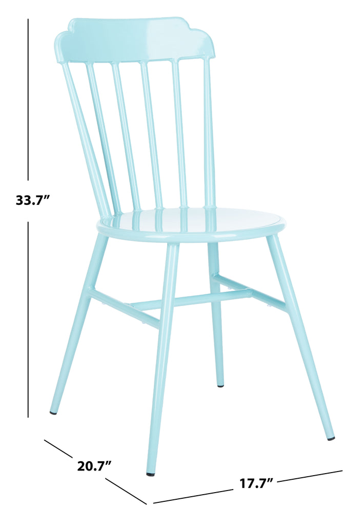 Safavieh Broderick Side Chair in Blue PAT3004D-SET2 889048737310