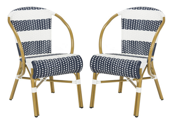 Safavieh Sarita Striped French Bistro  Side Chair PAT4009A-SET2
