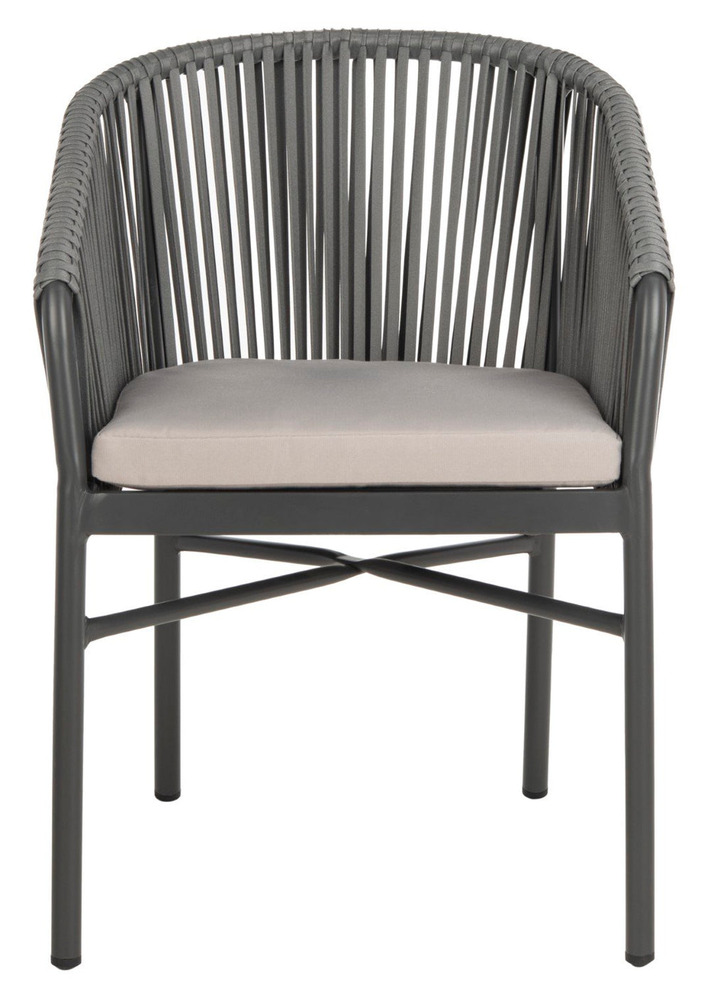 Safavieh - Set of 2 - Matteo Rope Chair Grey PAT4022A-SET2 889048567825