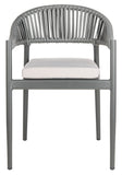 Safavieh - Set of 2 - Greer Rope Chair Grey PAT4023A-SET2 889048567832