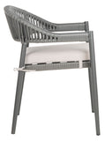 Safavieh - Set of 2 - Greer Rope Chair Grey PAT4023A-SET2 889048567832