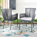 Safavieh - Set of 2 - Paolo Rope Chair Grey PAT4024A-SET2 889048567849