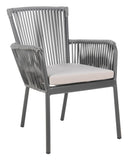 Safavieh - Set of 2 - Paolo Rope Chair Grey PAT4024A-SET2 889048567849