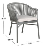 Safavieh - Set of 2 - Stefano Rope Chair Grey PAT4026A-SET2 889048567863