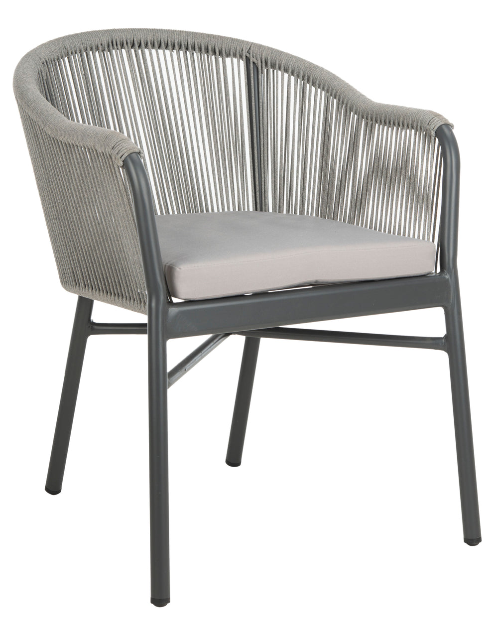 Safavieh - Set of 2 - Nicolo Rope Chair Grey PAT4027A-SET2 889048567870