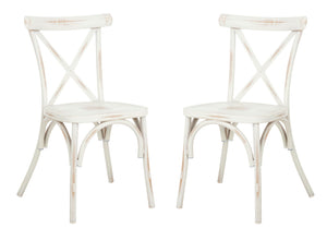Safavieh - Set of 2 - Elia Chair White PAT4029A-SET2 889048567894