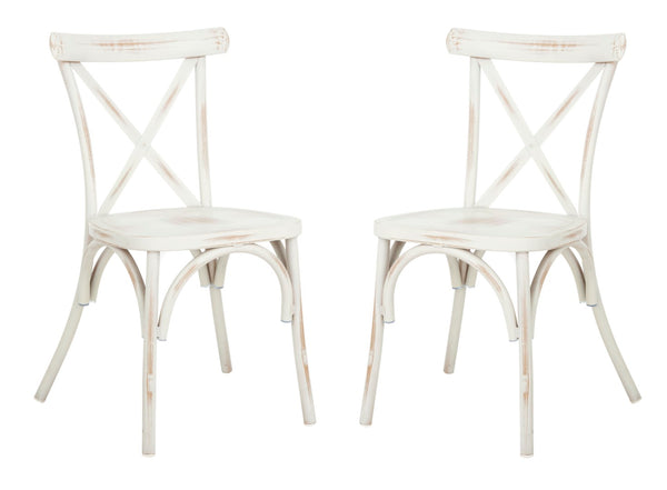 Safavieh - Set of 2 - Elia Chair White PAT4029A-SET2 889048567894