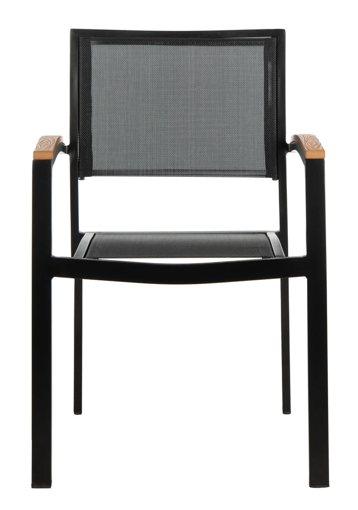 Safavieh - Set of 2 - Kaelan Chair Black Brown PAT4030A-SET2 889048567900