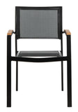 Safavieh - Set of 2 - Kaelan Chair Black Brown PAT4030A-SET2 889048567900