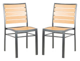 Safavieh - Set of 2 - Koda Chair Black Brown PAT4031A-SET2 889048567917
