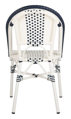 Safavieh - Set of 2 - Zoya Chair Navy White PAT4037A-SET2 889048568303