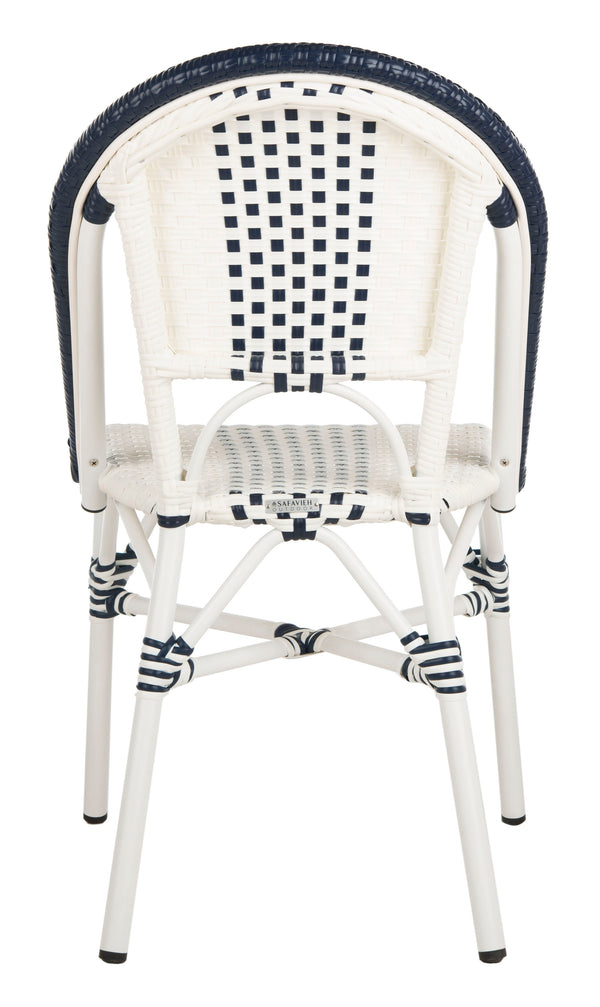 Safavieh - Set of 2 - Zoya Chair Navy White PAT4037A-SET2 889048568303