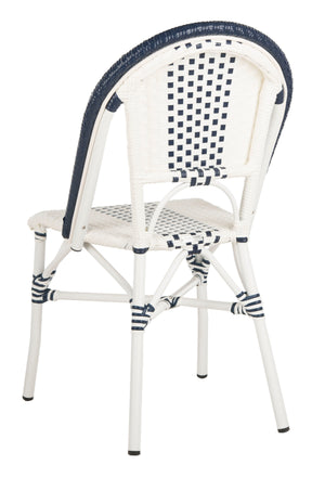 Safavieh - Set of 2 - Zoya Chair Navy White PAT4037A-SET2 889048568303