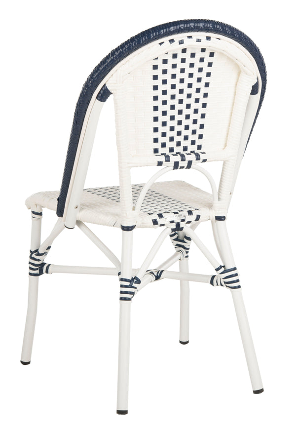 Safavieh - Set of 2 - Zoya Chair Navy White PAT4037A-SET2 889048568303