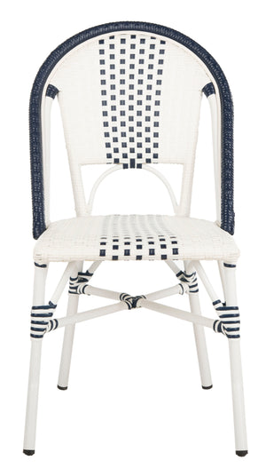 Safavieh - Set of 2 - Zoya Chair Navy White PAT4037A-SET2 889048568303