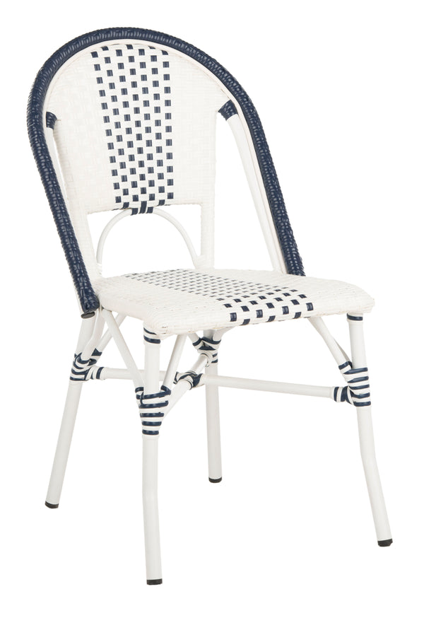 Safavieh - Set of 2 - Zoya Chair Navy White PAT4037A-SET2 889048568303