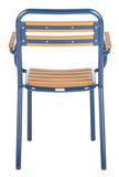 Safavieh - Set of 2 - Rayton Chair Brown Navy PAT4039A-SET2 889048568389