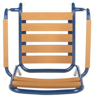 Safavieh - Set of 2 - Rayton Chair Brown Navy PAT4039A-SET2 889048568389