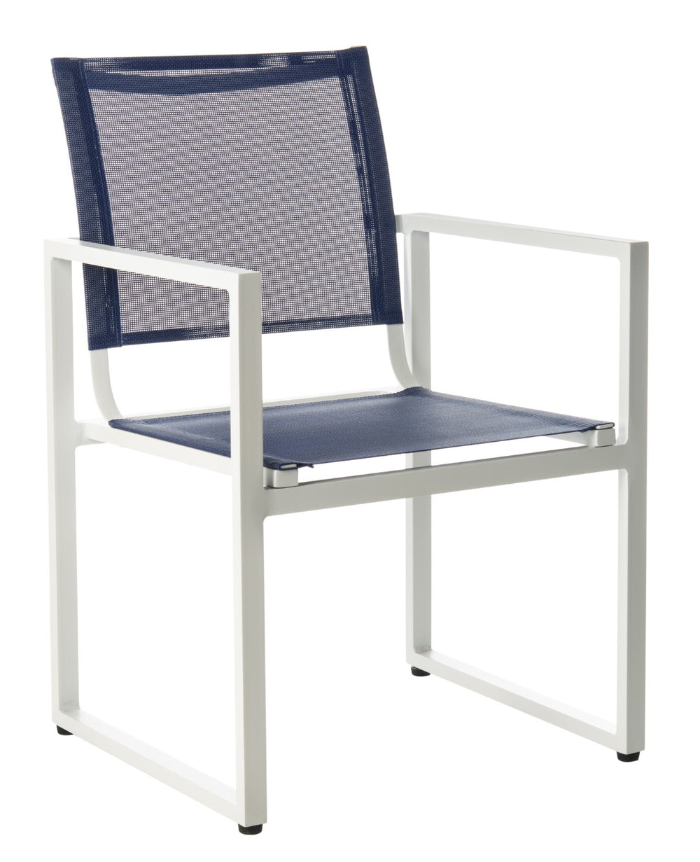 Safavieh - Set of 2 - Neval Chair Navy White PAT4041A-SET2 889048624368