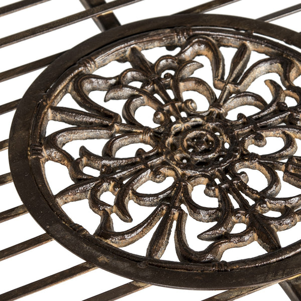 Safavieh Sophie Patio Set 4 Piece Rustic Brown Metal Iron PAT5001B 889048011519