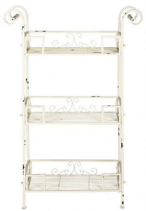 Safavieh Noreen Shelf 3 Tier Antique White Metal Iron PAT5006A 889048011663