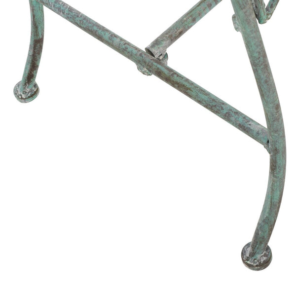 Safavieh Adina Wrought Iron 51.25 Inch W Outdoor Garden Bench Antique Green Metal PAT5016D