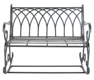 Safavieh Ressi Rock Bench in Black and Rust PAT5021B 889048765535