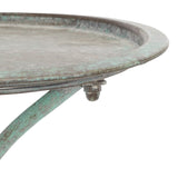 Safavieh Kensi Bird Bath Antique Green Metal PAT5025D