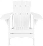 Safavieh Mopani Chair White Silver Acacia Wood Galvanized Steel PAT6700B 683726999874