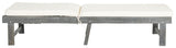 Safavieh Inglewood Chaise Lounge Chair Ash Grey Beige Silver Acacia Wood Polyester CA Foam Galvanized Steel PAT6723D 889048020924