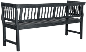 Safavieh Brentwood Bench Dark Slate Grey Wood PAT6732K