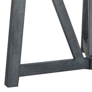 Safavieh Cloverdale Table Round Ash Grey Silver Acacia Wood Galvanized Steel PAT6733B 889048062481