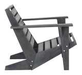 Safavieh Lanty Adirondack Chair Dark Slate Grey Acacia Wood PAT6746B 889048328938