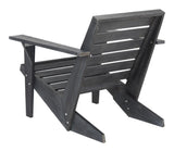 Safavieh Lanty Adirondack Chair Dark Slate Grey Acacia Wood PAT6746B 889048328938
