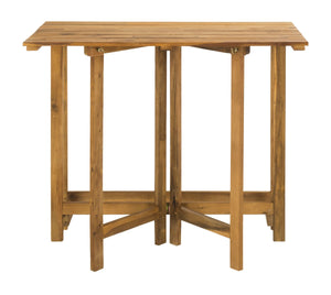 Wilton Modern Balcony Corner Lounge Set - Luxurious Outdoor Seating with Natural Wood and Navy Cushions