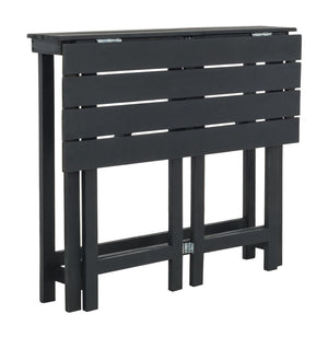 Wilton Modern Balcony Corner Lounge Set - Luxurious Outdoor Seating with Natural Wood and Navy Cushions