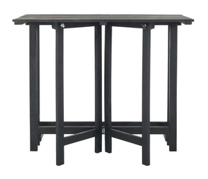 Wilton Modern Balcony Corner Lounge Set - Luxurious Outdoor Seating with Natural Wood and Navy Cushions