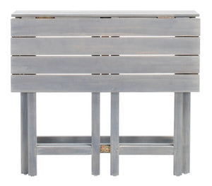 Safavieh Wilton Balcony Corner Lounge Set Ash Grey / White Wood PAT6754D