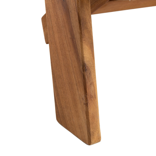 Safavieh Merlin Adirondack Chair With Retractable Footrest In Natural PAT6760A