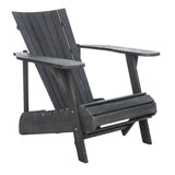 Safavieh Merlin Adirondack Chair With Retractable Footrest In Ash Grey PAT6760B