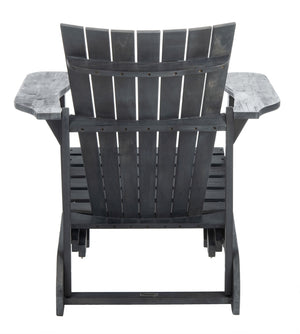 Safavieh Merlin Adirondack Chair With Retractable Footrest In Ash Grey PAT6760B