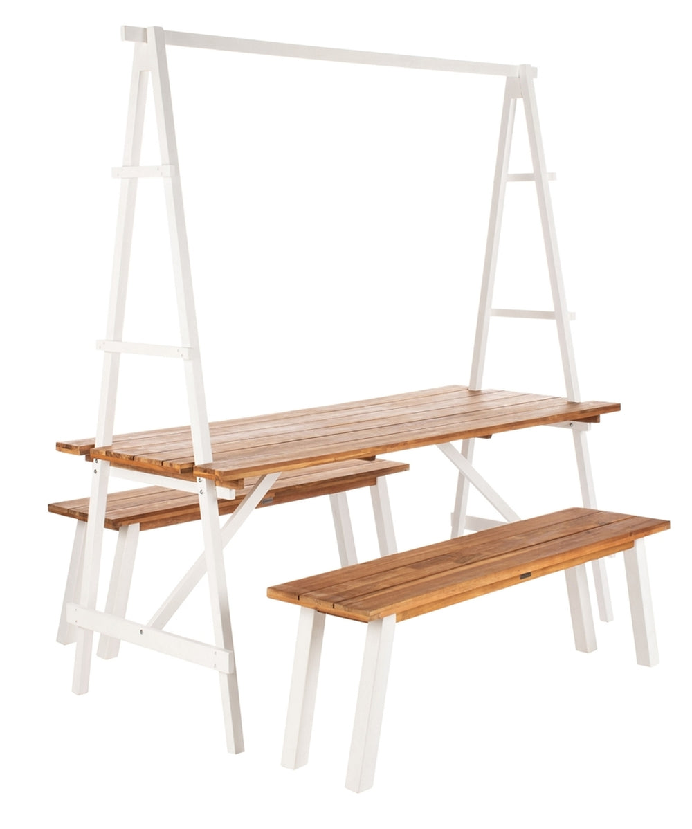 Safavieh Willamy 3 Pc Dining Set In Natural White PAT6761A