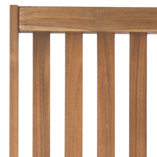 Safavieh Clayton Rocking Chair Teak Silver Acacia Wood Galvanized Steel PAT7003A 683726406273