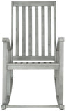 Safavieh Clayton Rocking Chair Grey Wash Silver Acacia Wood Galvanized Steel PAT7003B 683726406280