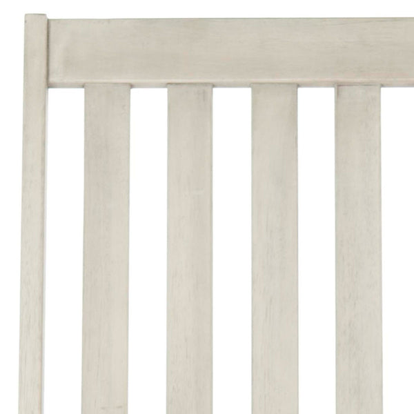 Safavieh Clayton Rocking Chair White Wash Silver Acacia Wood Galvanized Steel PAT7003C 683726406334
