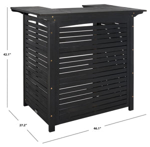 Safavieh Monterey Bar Table Black Wood PAT7011D
