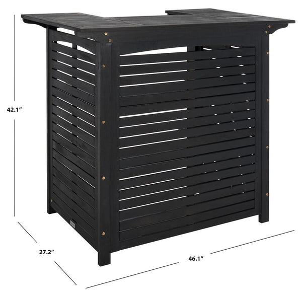 Safavieh Monterey Bar Table Black Wood PAT7011D